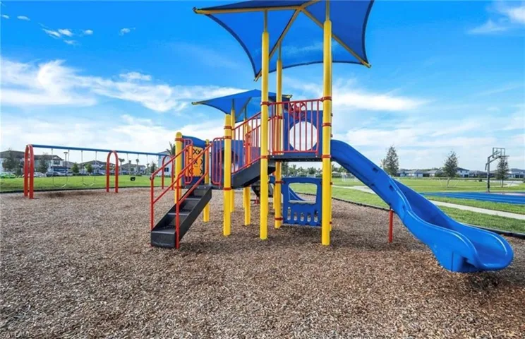 View of community jungle gym