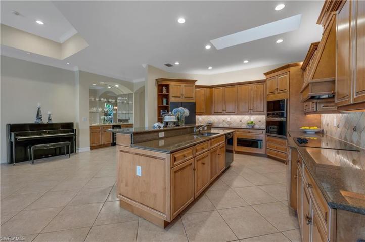 This large kitchen has such incredible possibilities, with the open concept floor plan.