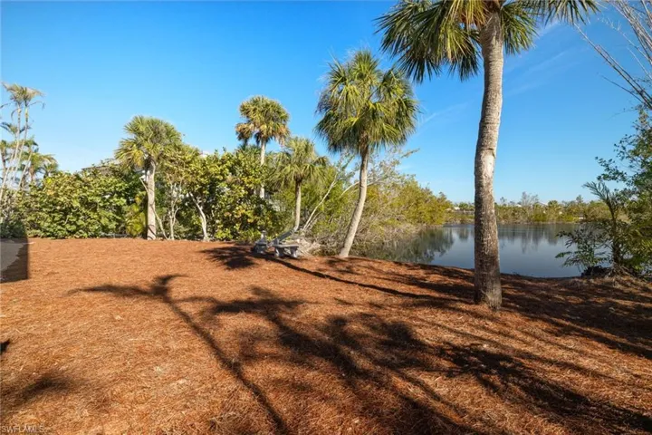 View of yard featuring a water view