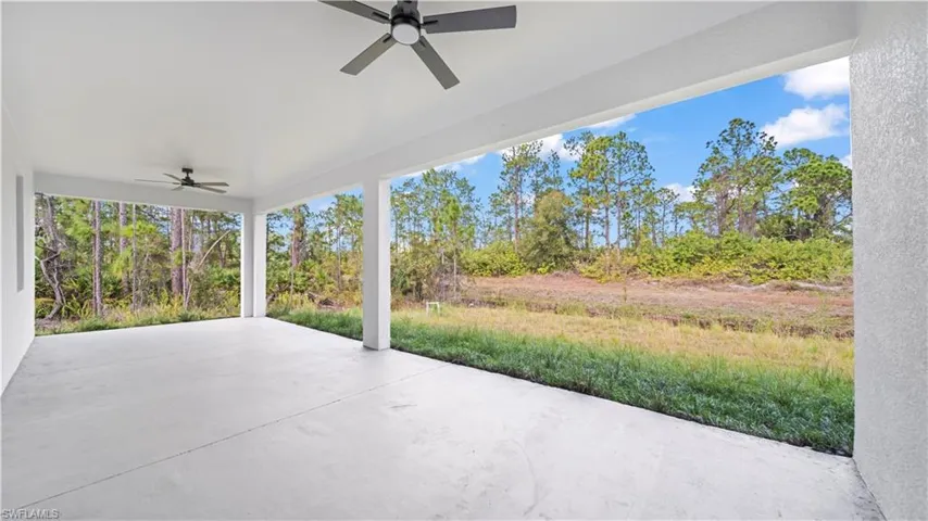 View of patio / terrace with ceiling fan