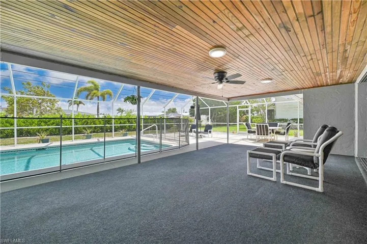 Relax or entertain in your shaded lanai overlooking the pool.