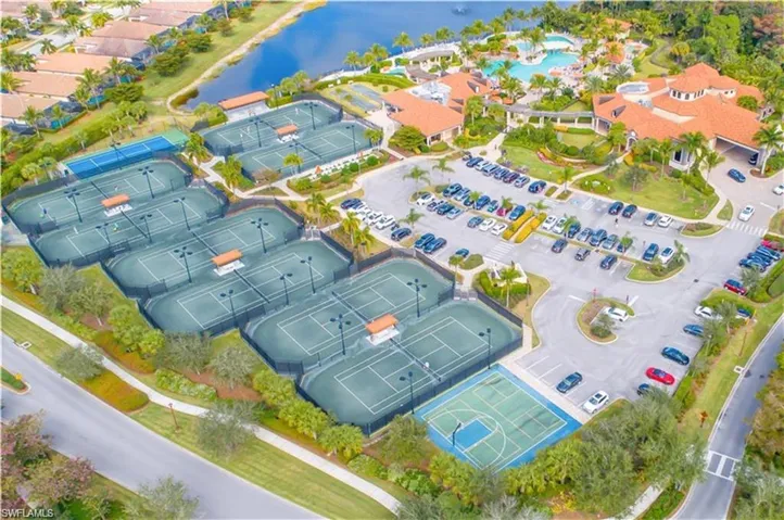 8 Tennis Courts + 1 Training Court, 1/2 Court Basketball Court, 2 Bocce Courts