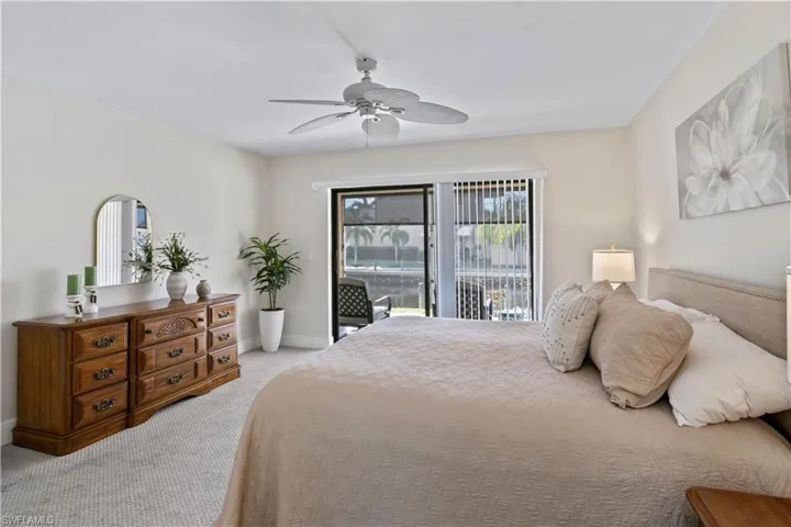 Primary bedroom will be your retreat after a day of boating!