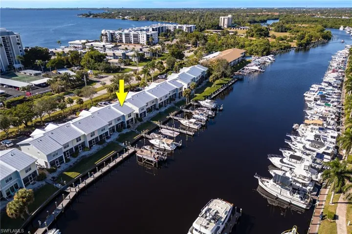 Waterfront townhome with a private boat slip, directly on a navigable canal