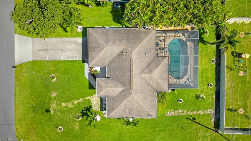Aerial view of House