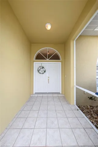 Your guests will be greeted at the screened front entry