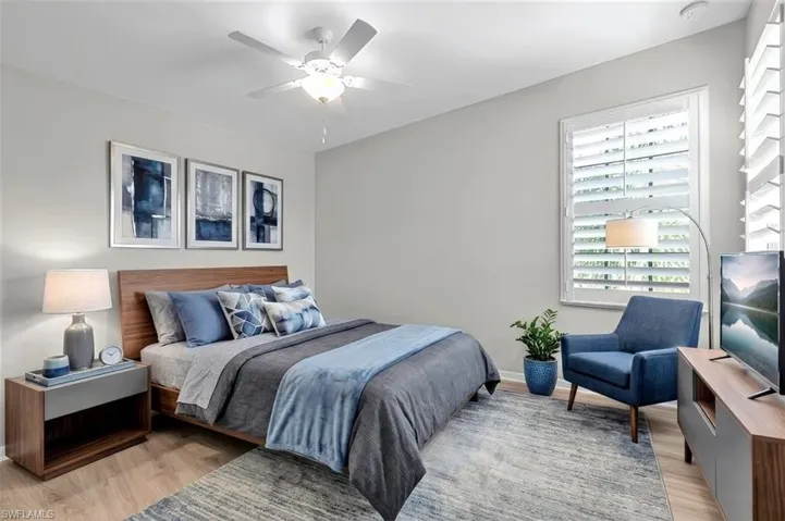 Virtually staged bedroom #3