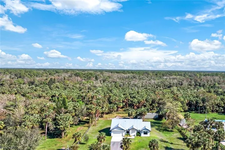 Drone / aerial view with a view of trees