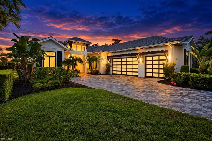 Front of Home at Night
