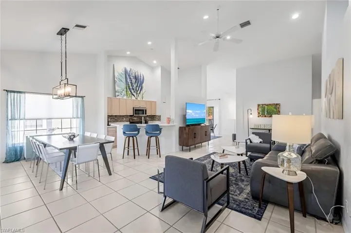 View from Master Bedroom of Living areas
