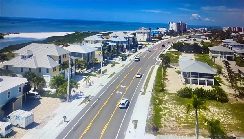 Aerial view of Estero Blvd