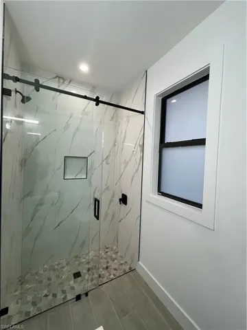 Bathroom with walk in shower