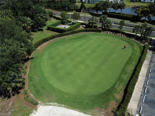 Practice putting green