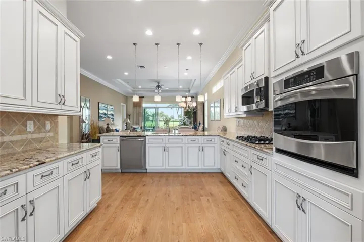 Upgraded cabinets and counters