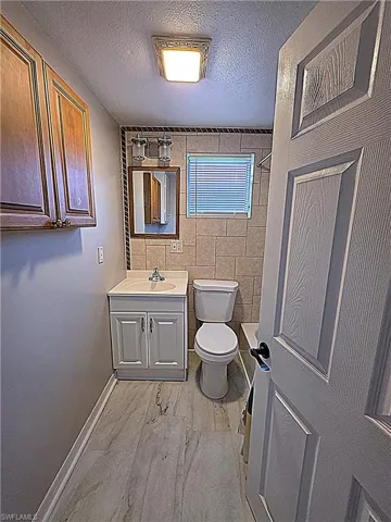 House bathroom near kitchen