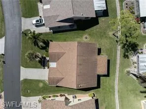Aerial view of residential area