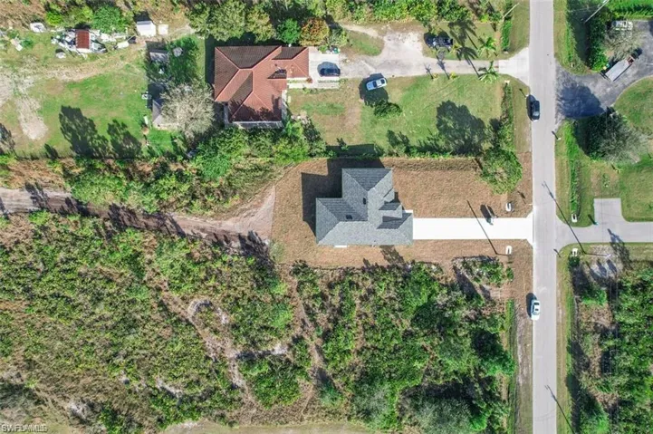 Aerial view of property's location