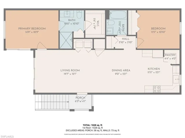 View of floor plan / room layout