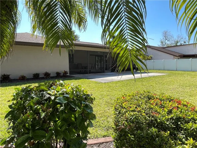 Back of property