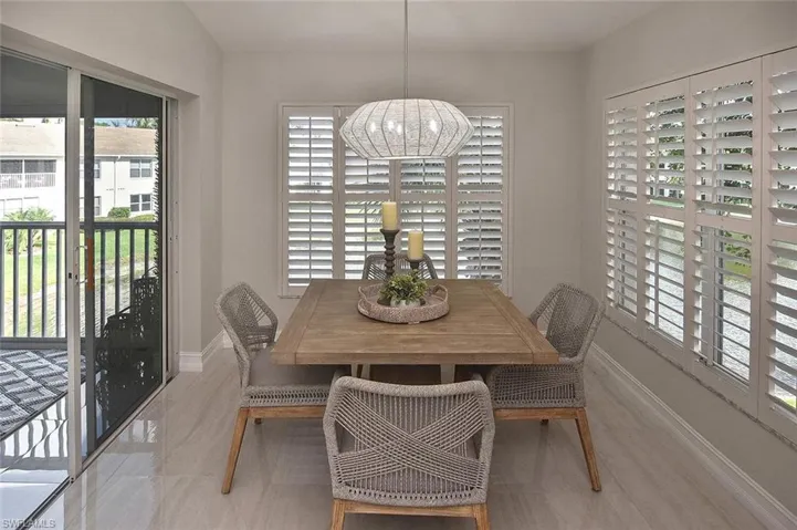 Dining area Staged