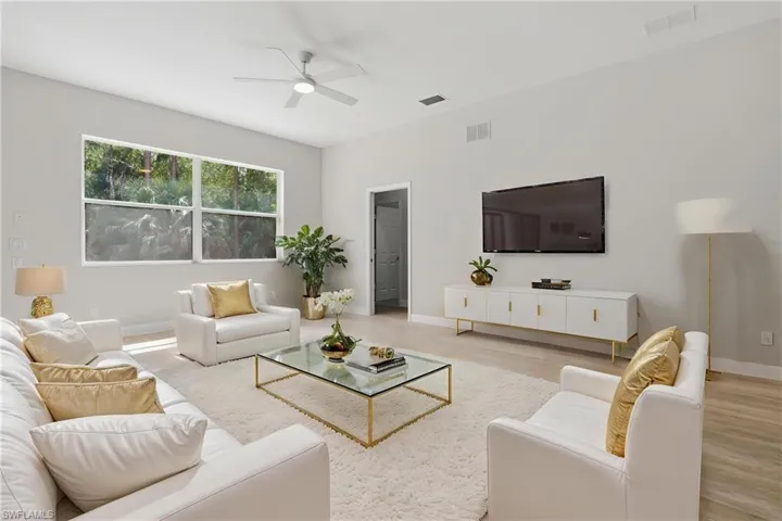 Virtually Staged Family Room