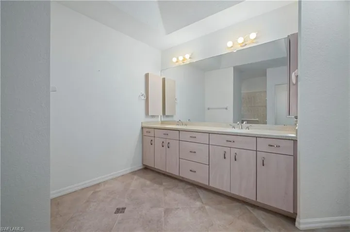 Bathroom featuring vanity