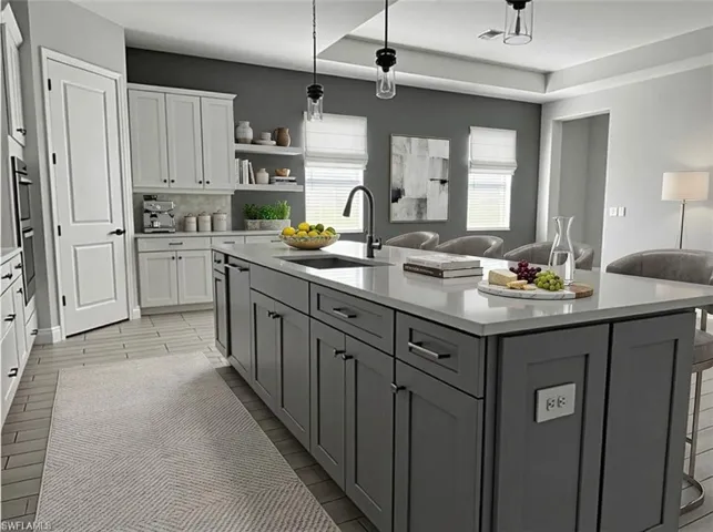 Kitchen Island Staged VR