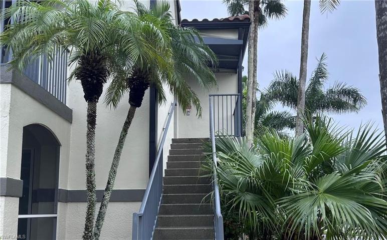 Private entry to condo.