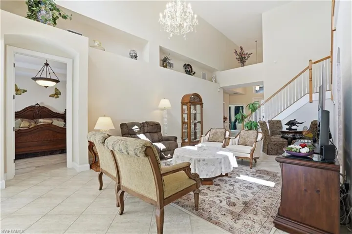 View of living space from rear of home.