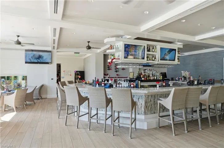 Full service dining and bar located at the amenity center.