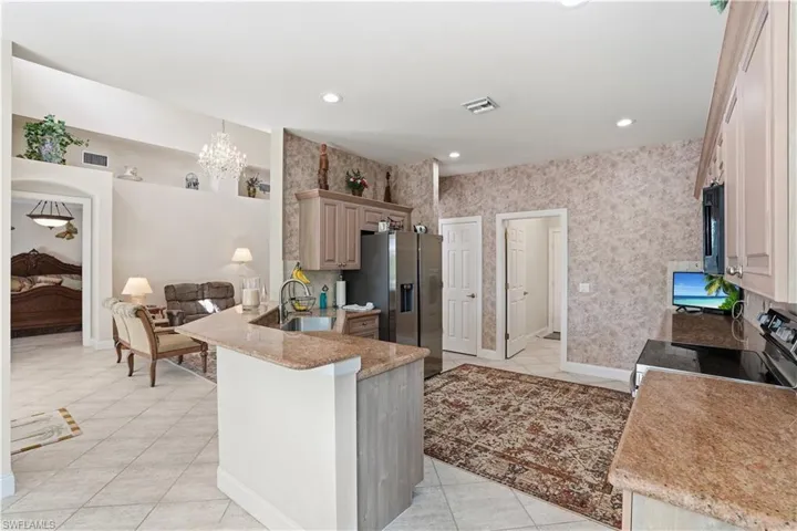 Kitchen is open to the great room.