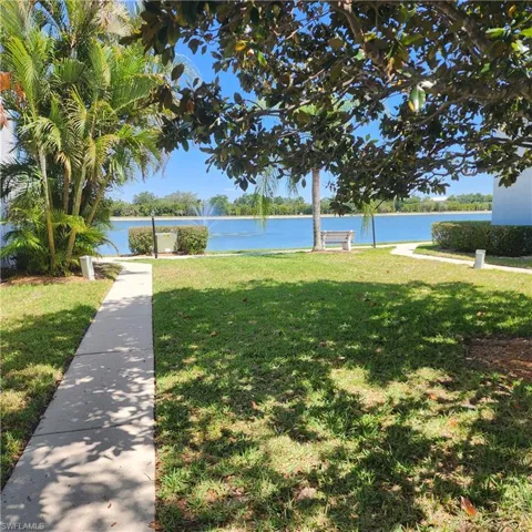 Sidewalk To Lake In Back