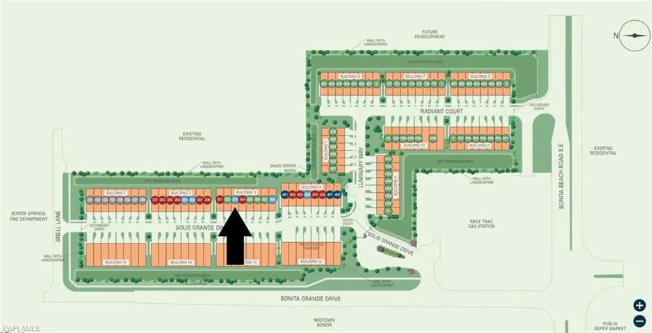 Site map: Lot 303
