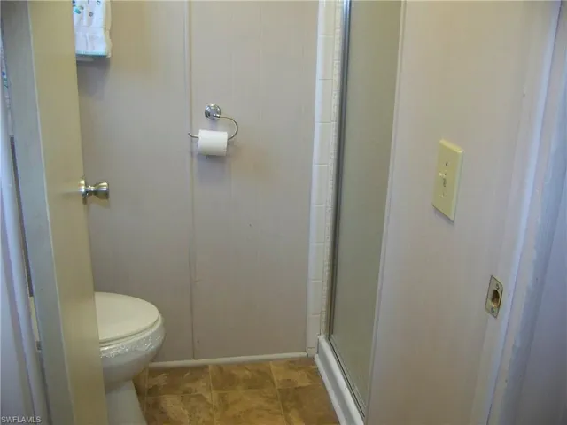 Separate area for commode/shower