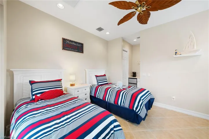 Courtyard casita/mother in law suite efficiency bathroom and fridge