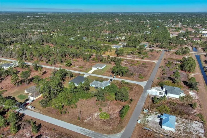 Aerial view of property's location