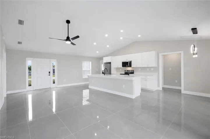 open concept floor plan