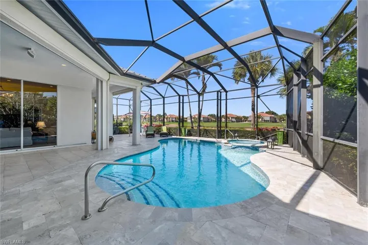travertine deck and pool
