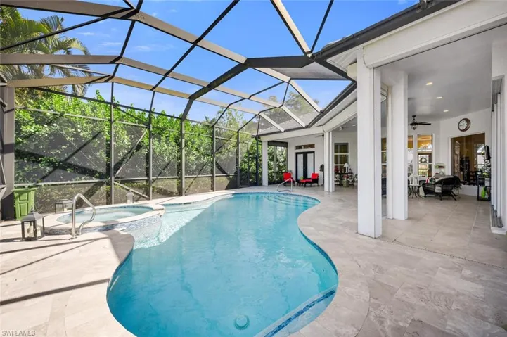 travertine deck to undercover living area