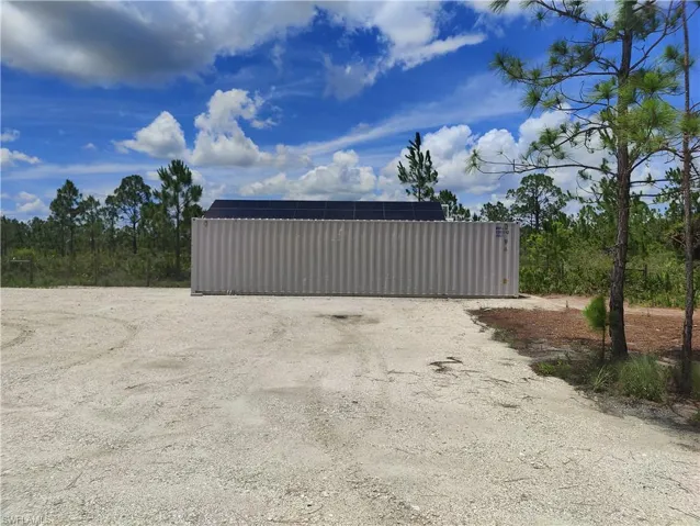Storage Container with Solar Panels