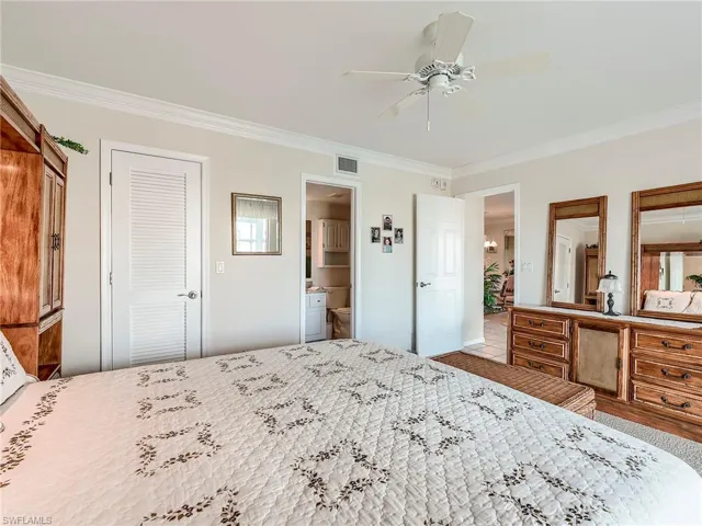 Primary bedroom with access to one of two lanais