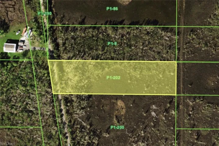Aerial overview of property's location