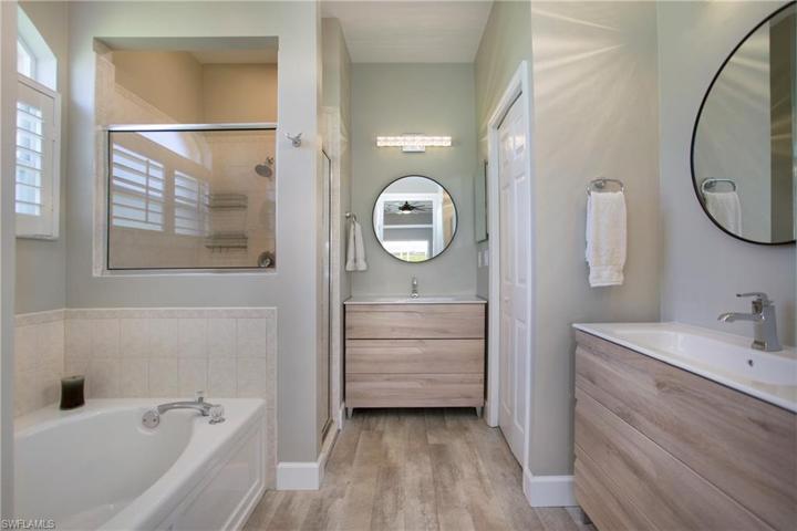 New vanities, hardware and lighting