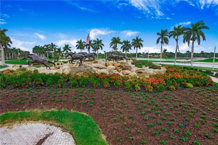 Those famous mustang sculptures rendered exclusively for Lely Resort shown here at the entrance from 41 or Tamiami Trl
