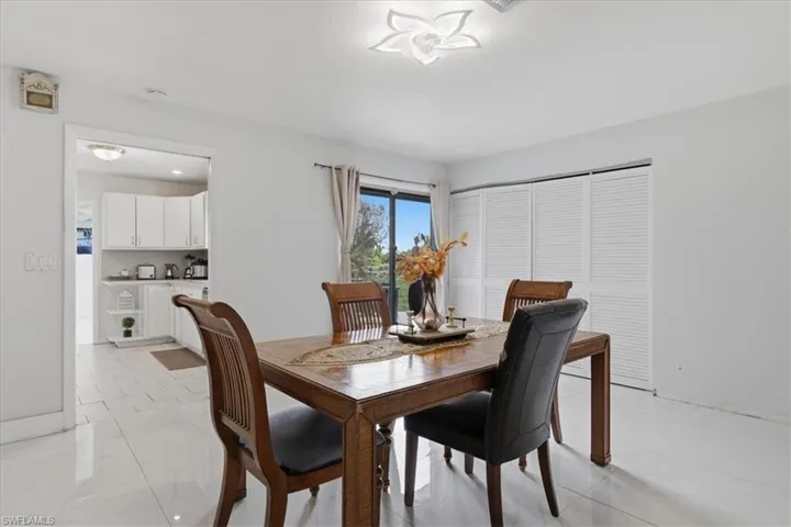View of dining area
