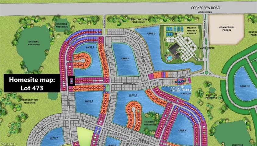 Homesite map - lot 473
