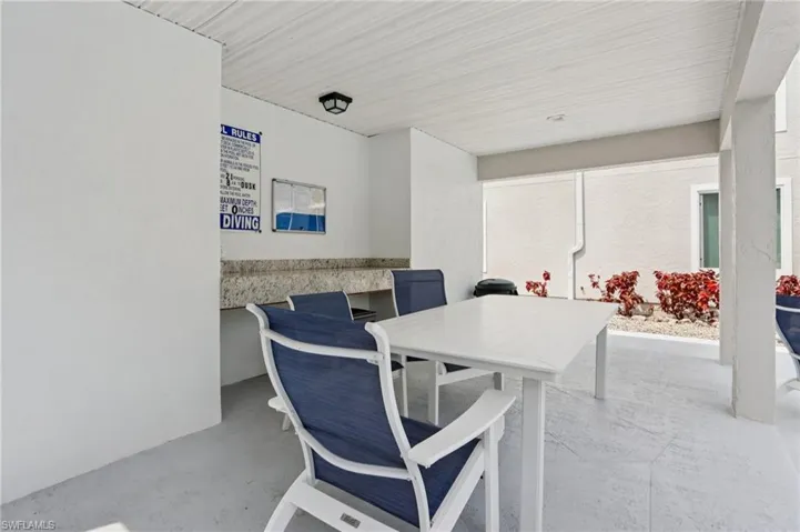 View of patio featuring outdoor dining space
