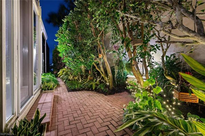 A green thumbs private garden.  The orchids could not be happier.