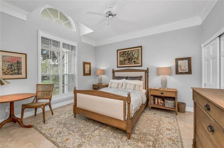 North bedroom, left when entering front door.