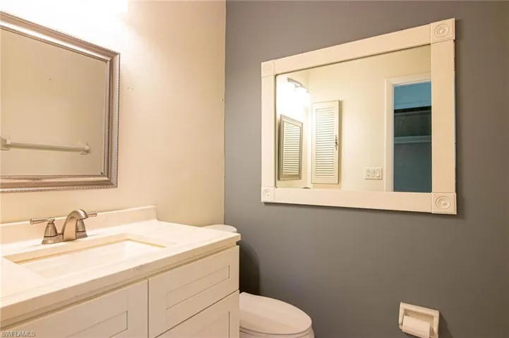Half Bath located in guest quarters